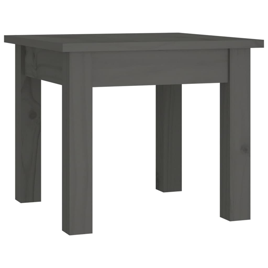 Coffee Table Grey 35x35x30 cm Solid Wood Pine