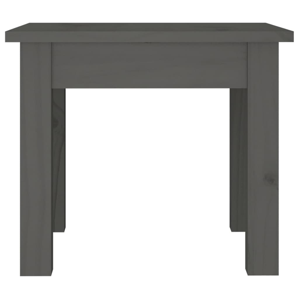 Coffee Table Grey 35x35x30 cm Solid Wood Pine