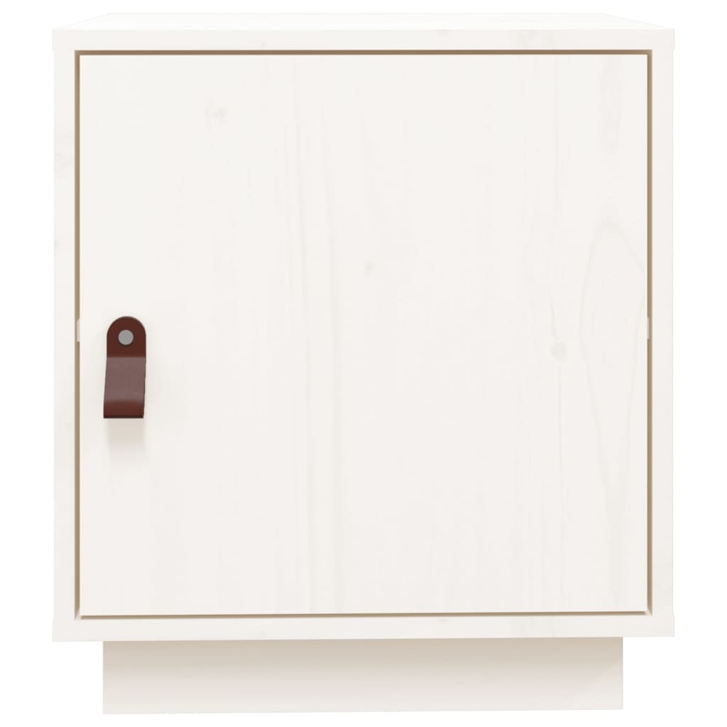 Bedside Cabinets 2 pcs White 40x34x45 cm Solid Wood Pine