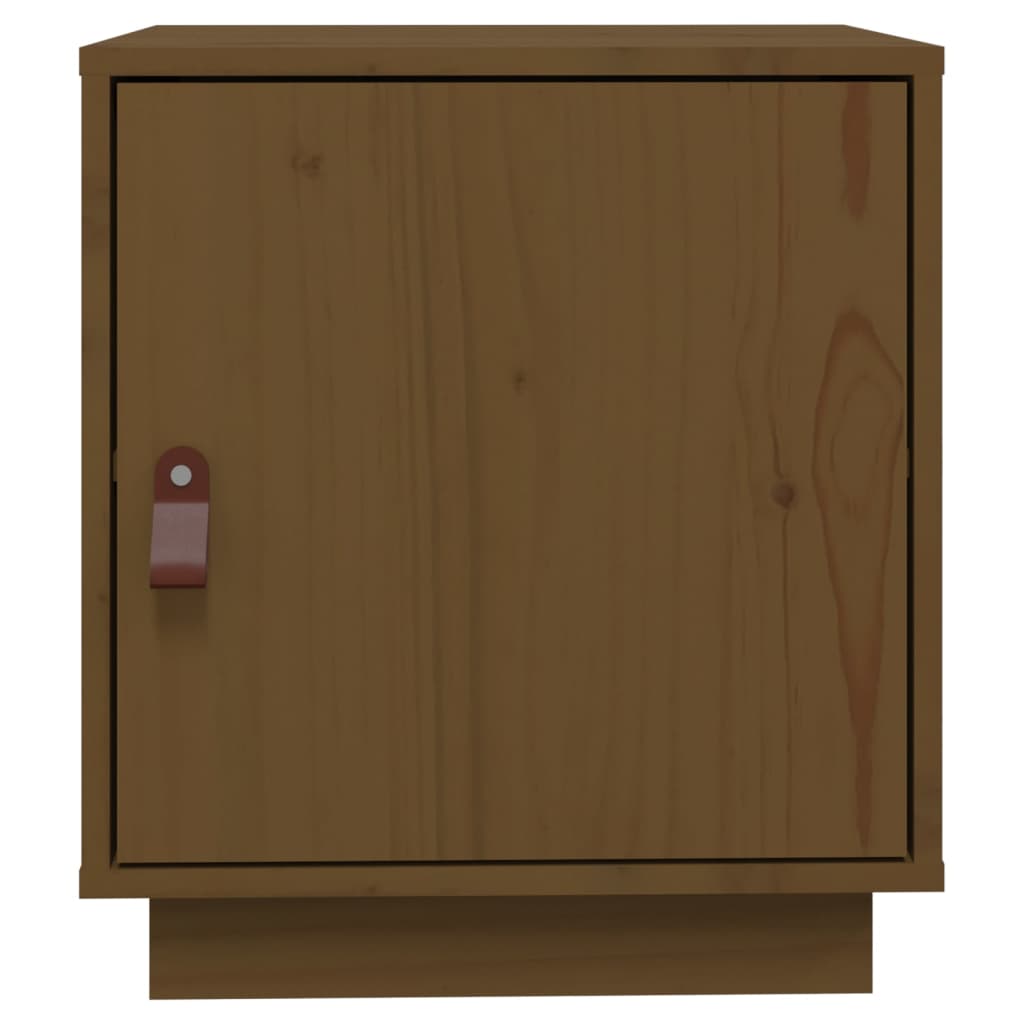 Bedside Cabinets 2 pcs Honey Brown 40x34x45 cm Solid Wood Pine