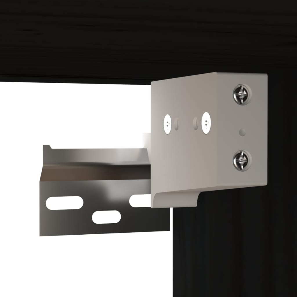 Wall Cabinets 2 pcs Black 80x30x30 cm Solid Wood Pine