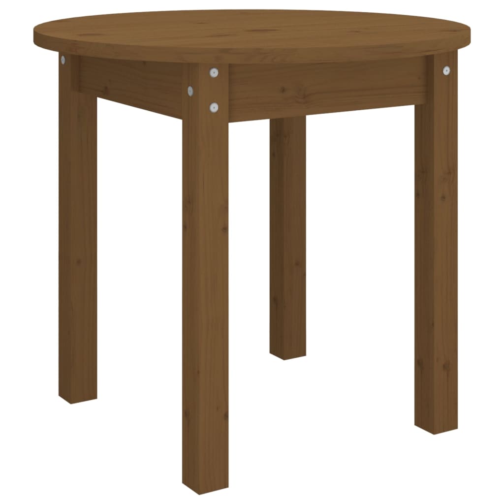 Coffee Table Honey Brown Ø 45x40 cm Solid Wood Pine