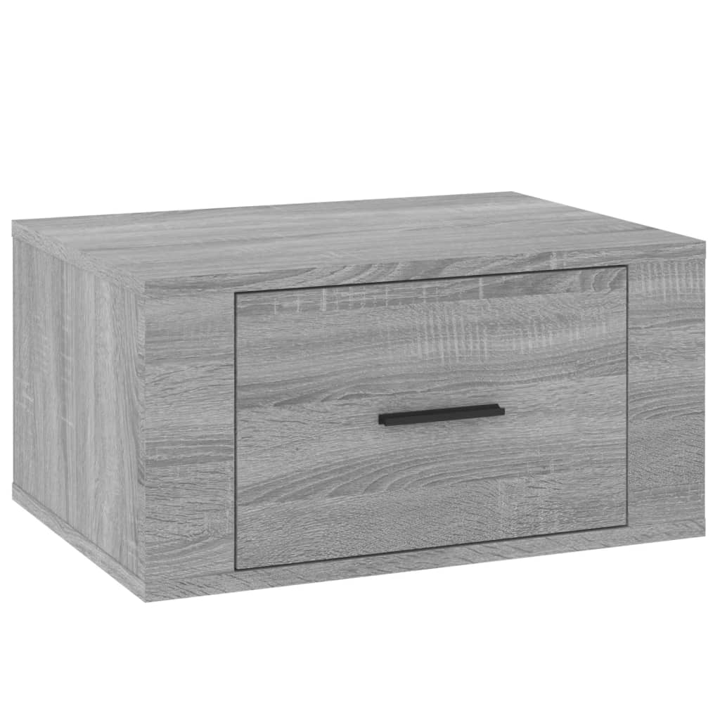 Wall-mounted Bedside Cabinet Grey Sonoma 50x36x25 cm