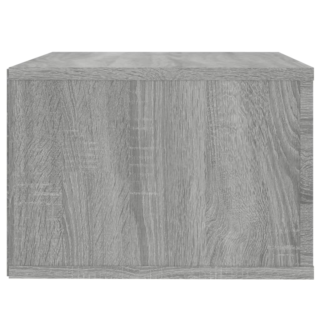 Wall-mounted Bedside Cabinet Grey Sonoma 50x36x25 cm