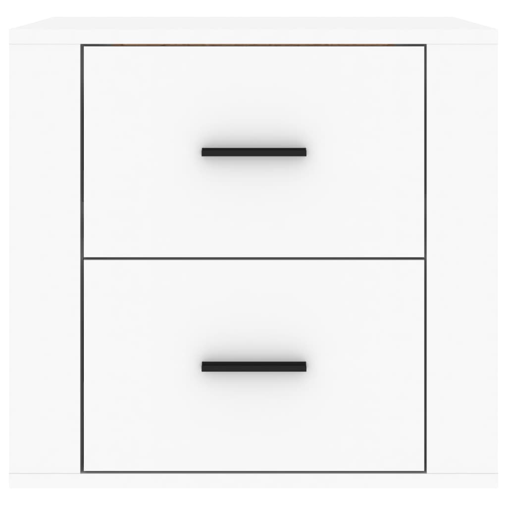 Wall-mounted Bedside Cabinet White 50x36x47 cm