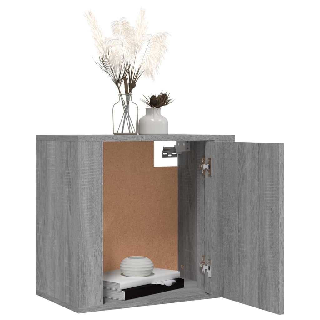 Wall-mounted Bedside Cabinets 2 pcs Grey Sonoma 50x30x47 cm