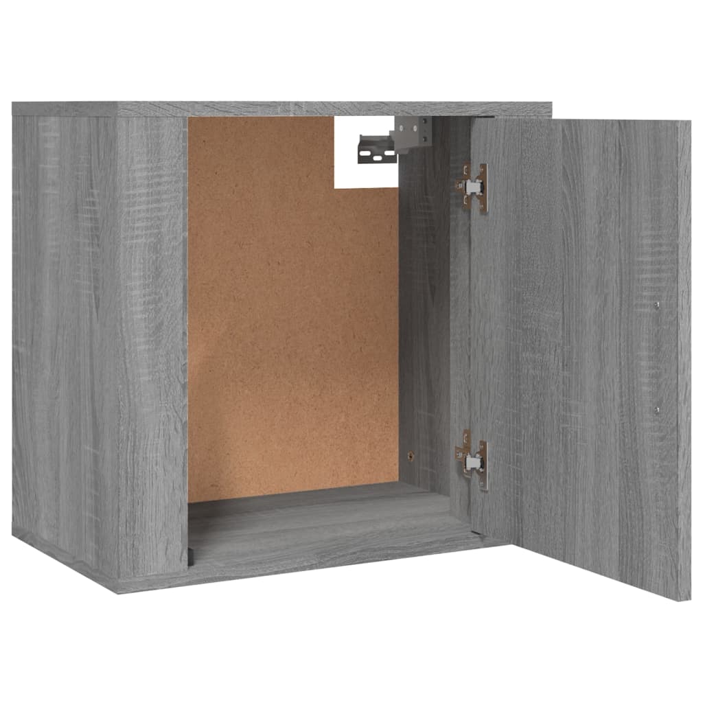 Wall-mounted Bedside Cabinets 2 pcs Grey Sonoma 50x30x47 cm