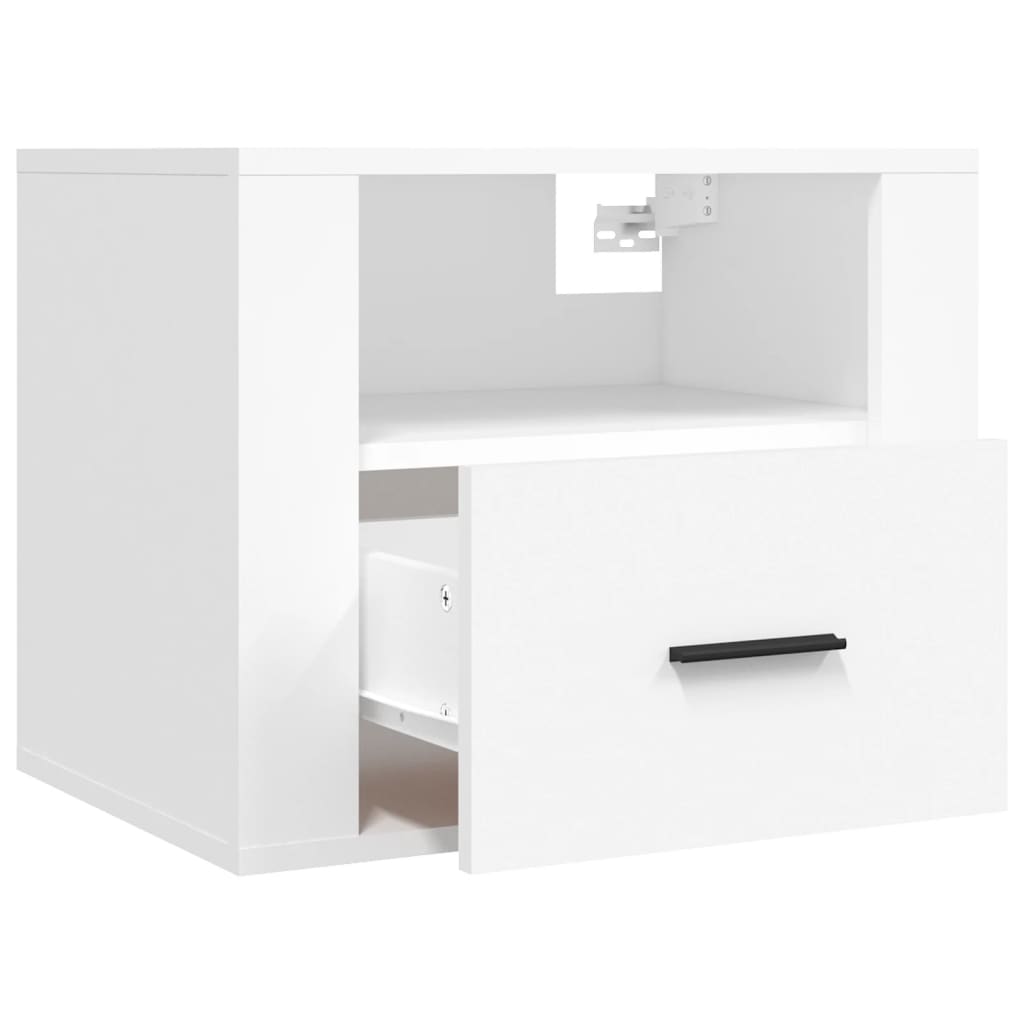 Wall-mounted Bedside Cabinets 2 pcs White 50x36x40 cm