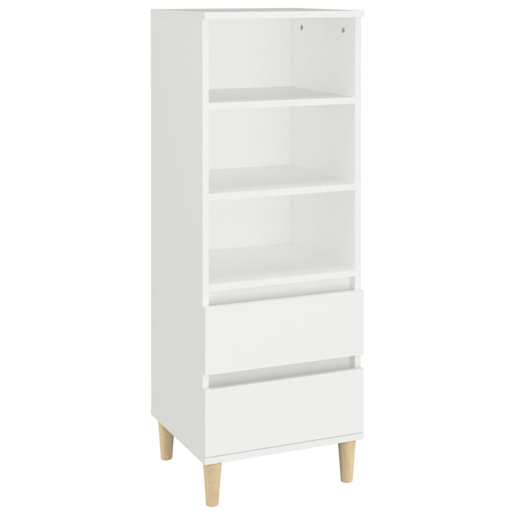 Highboard White 40x36x110 cm Engineered Wood