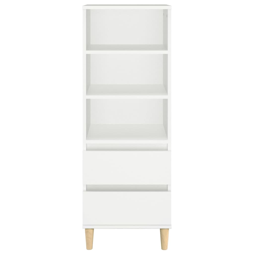 Highboard White 40x36x110 cm Engineered Wood