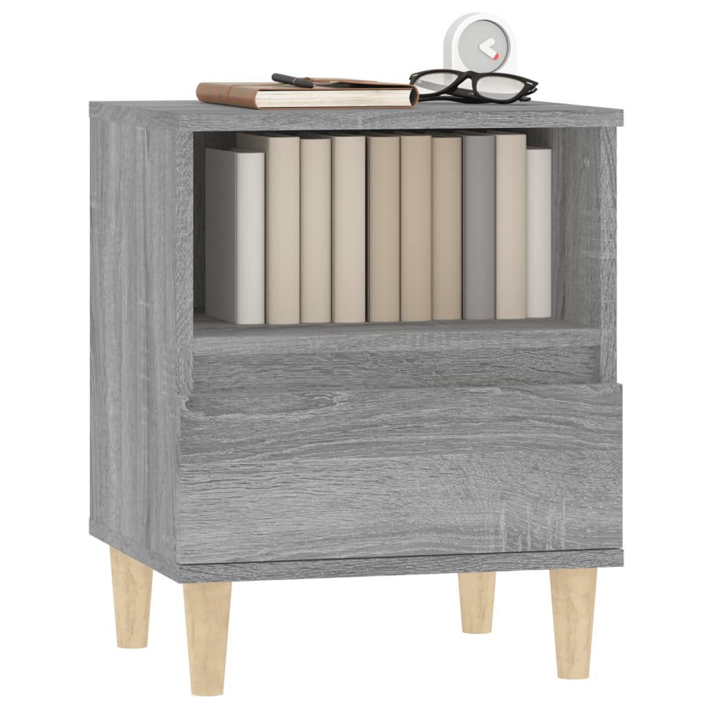 Bedside Cabinet Grey Sonoma 40x35x50 cm