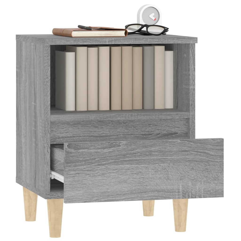 Bedside Cabinet Grey Sonoma 40x35x50 cm