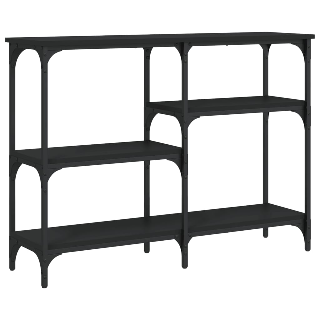 Console Table Black 102x29x75 cm Engineered Wood