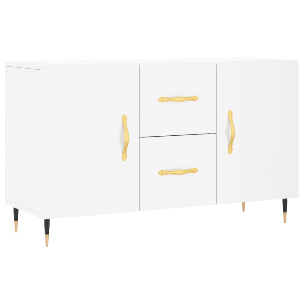 Sideboard High Gloss White 100x36x60 cm Engineered Wood