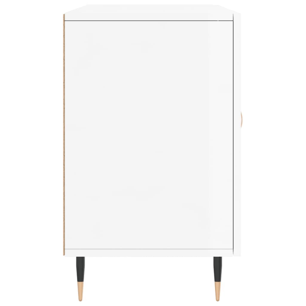 Sideboard High Gloss White 100x36x60 cm Engineered Wood