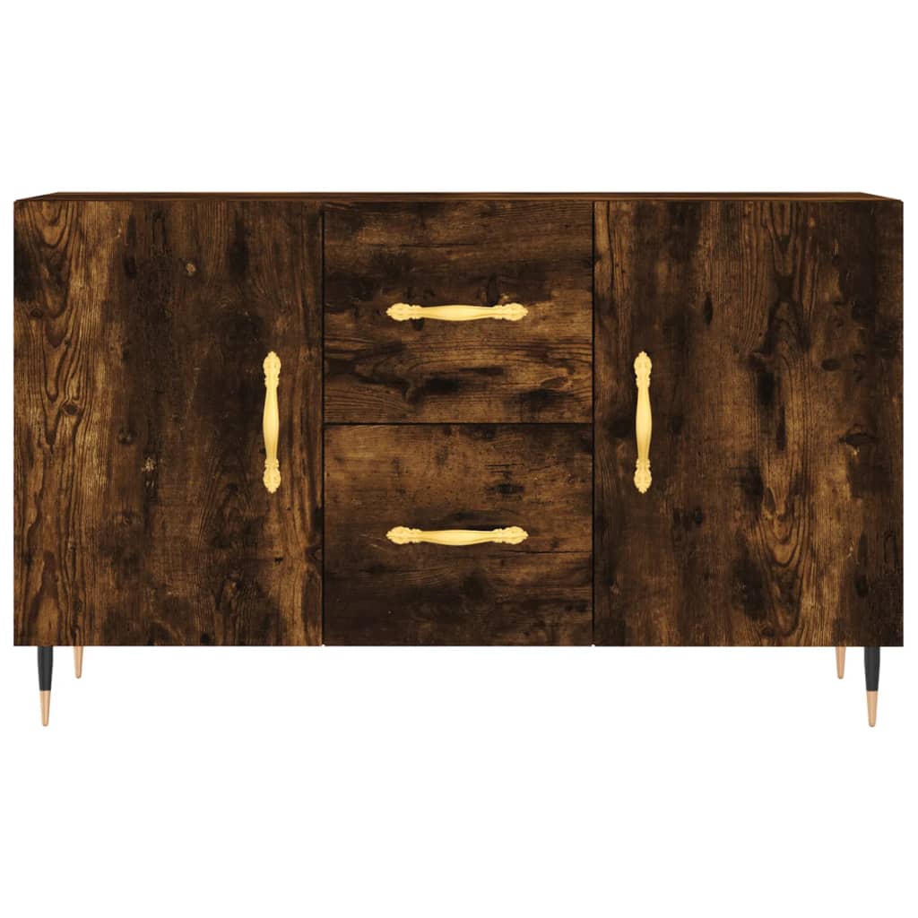 Sideboard Smoked Oak 100x36x60 cm Engineered Wood