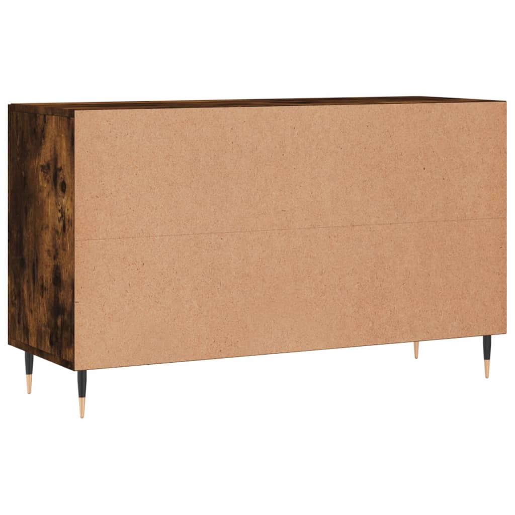 Sideboard Smoked Oak 100x36x60 cm Engineered Wood