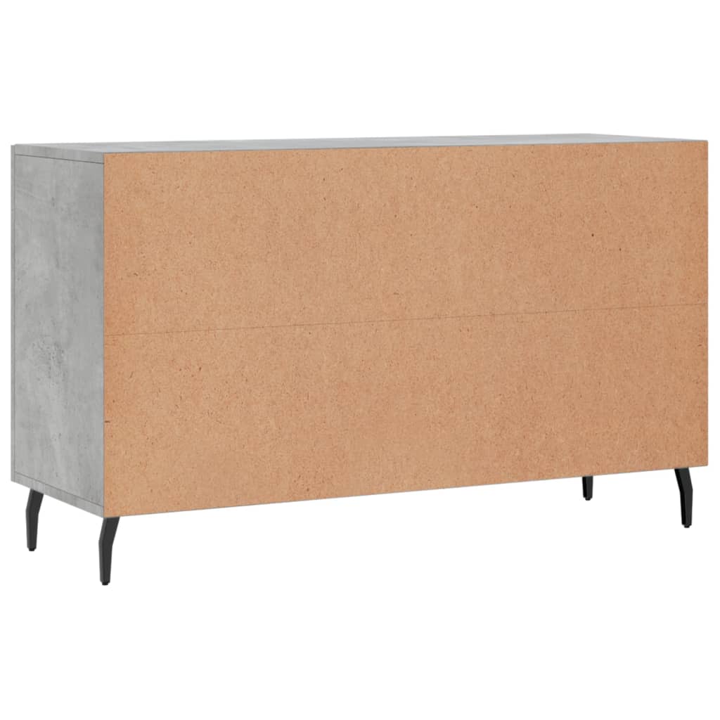 Sideboard Concrete Grey 100x36x60 cm Engineered Wood