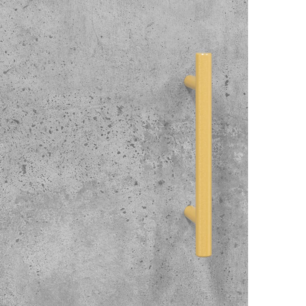 Highboard Concrete Grey 69.5x31x115 cm Engineered Wood