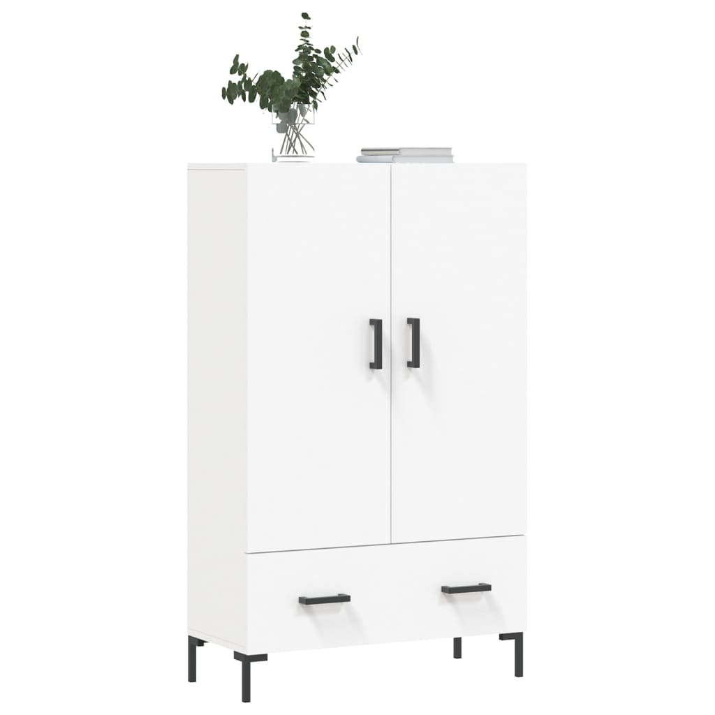 Highboard White 69.5x31x115 cm Engineered Wood