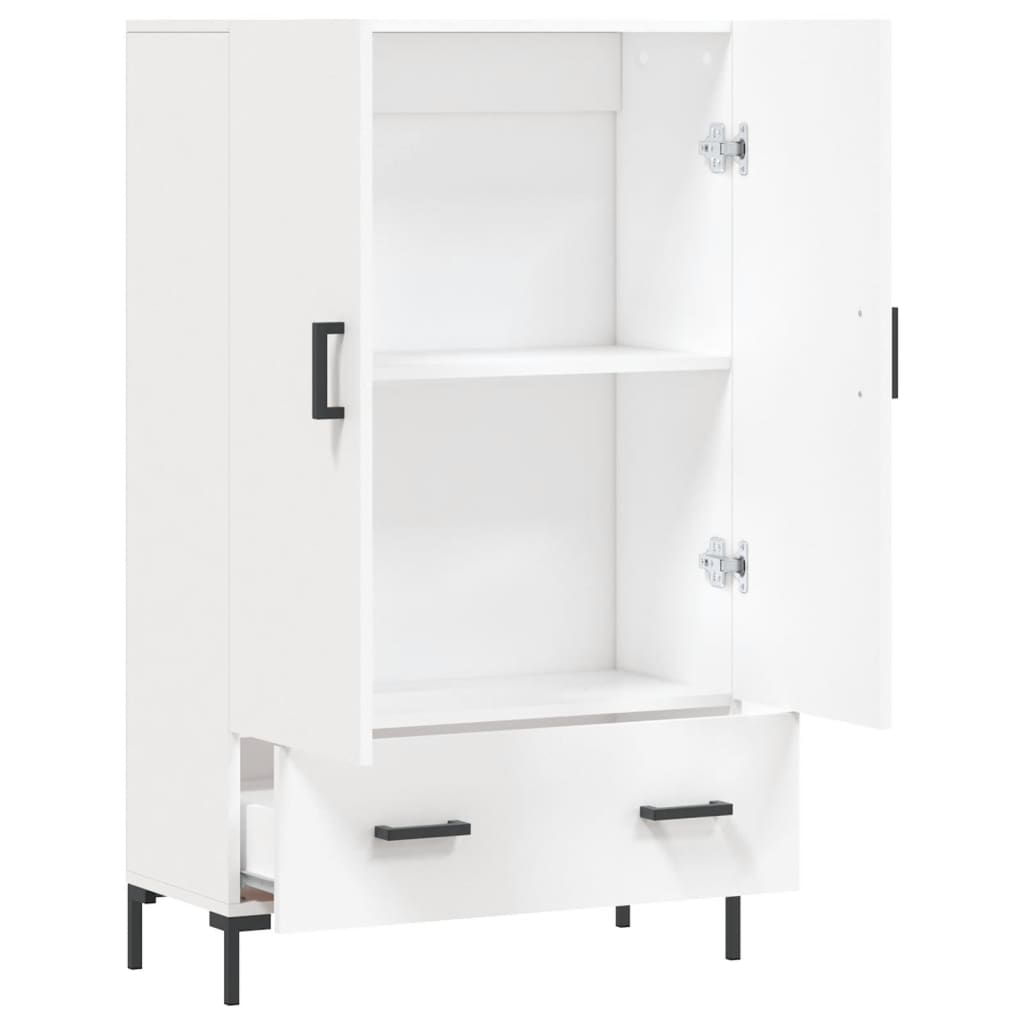 Highboard White 69.5x31x115 cm Engineered Wood