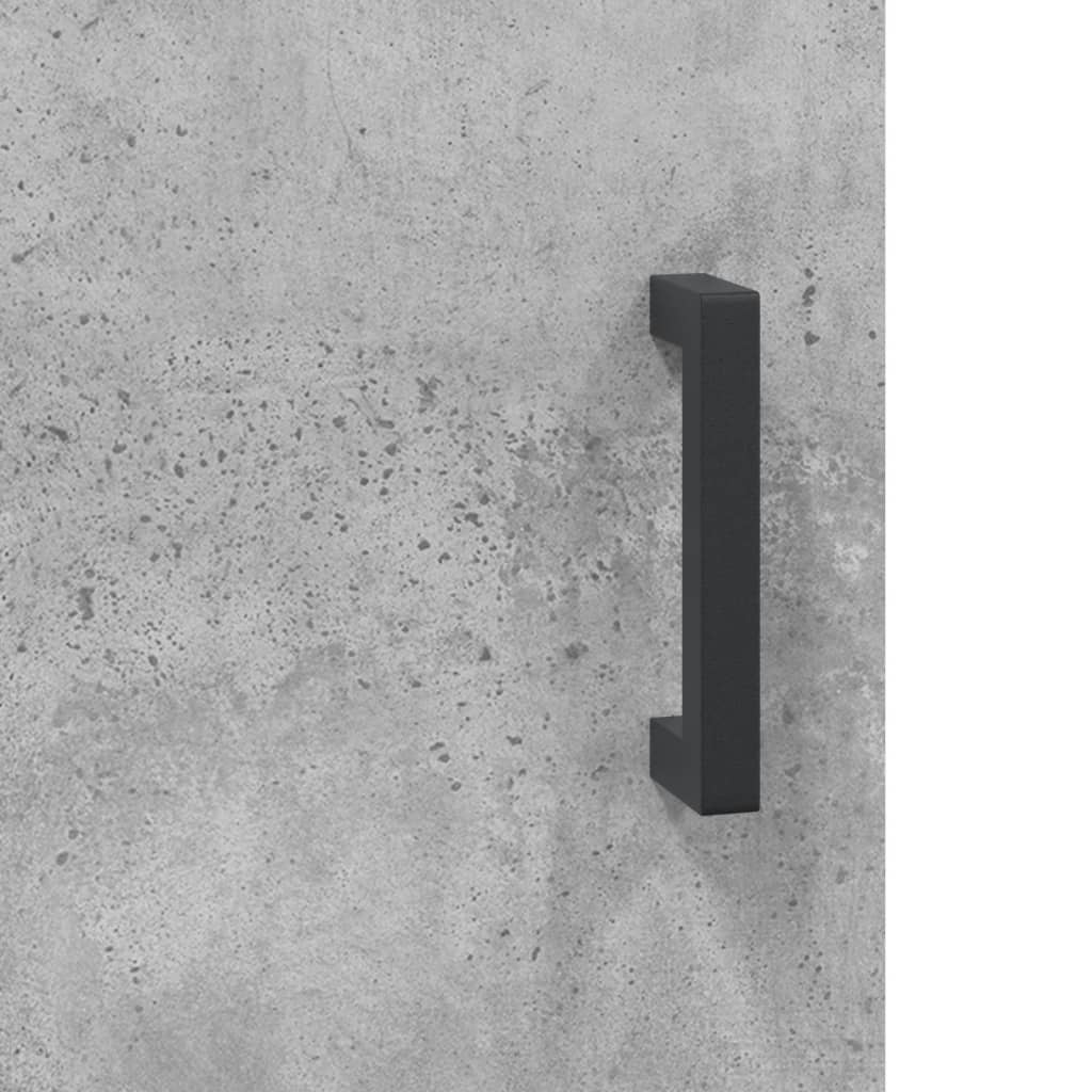 Highboard Concrete Grey 69.5x31x115 cm Engineered Wood