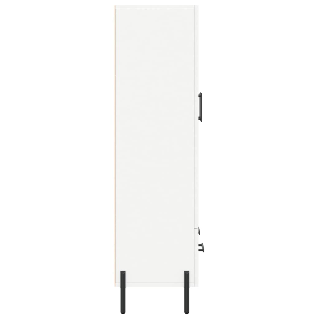 Highboard White 69.5x31x115 cm Engineered Wood