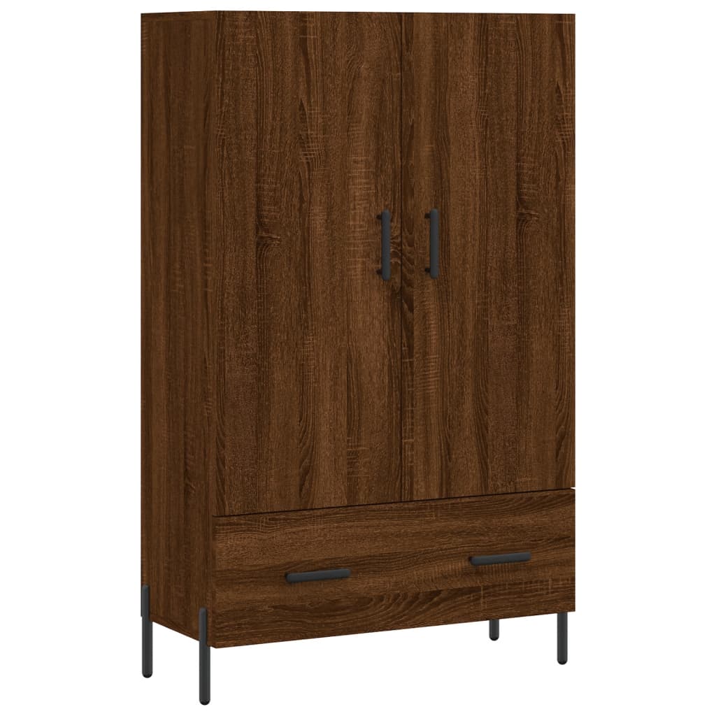 Highboard Brown Oak 69.5x31x115 cm Engineered Wood