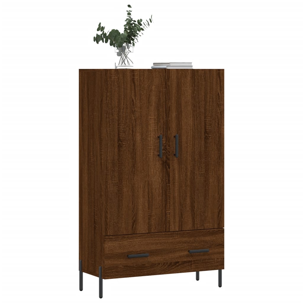 Highboard Brown Oak 69.5x31x115 cm Engineered Wood