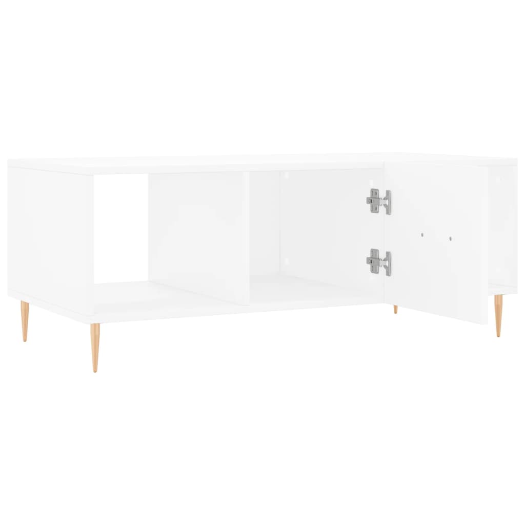 Coffee Table White 102x50x40 cm Engineered Wood