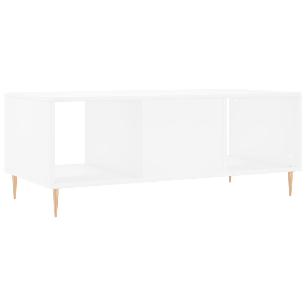 Coffee Table White 102x50x40 cm Engineered Wood
