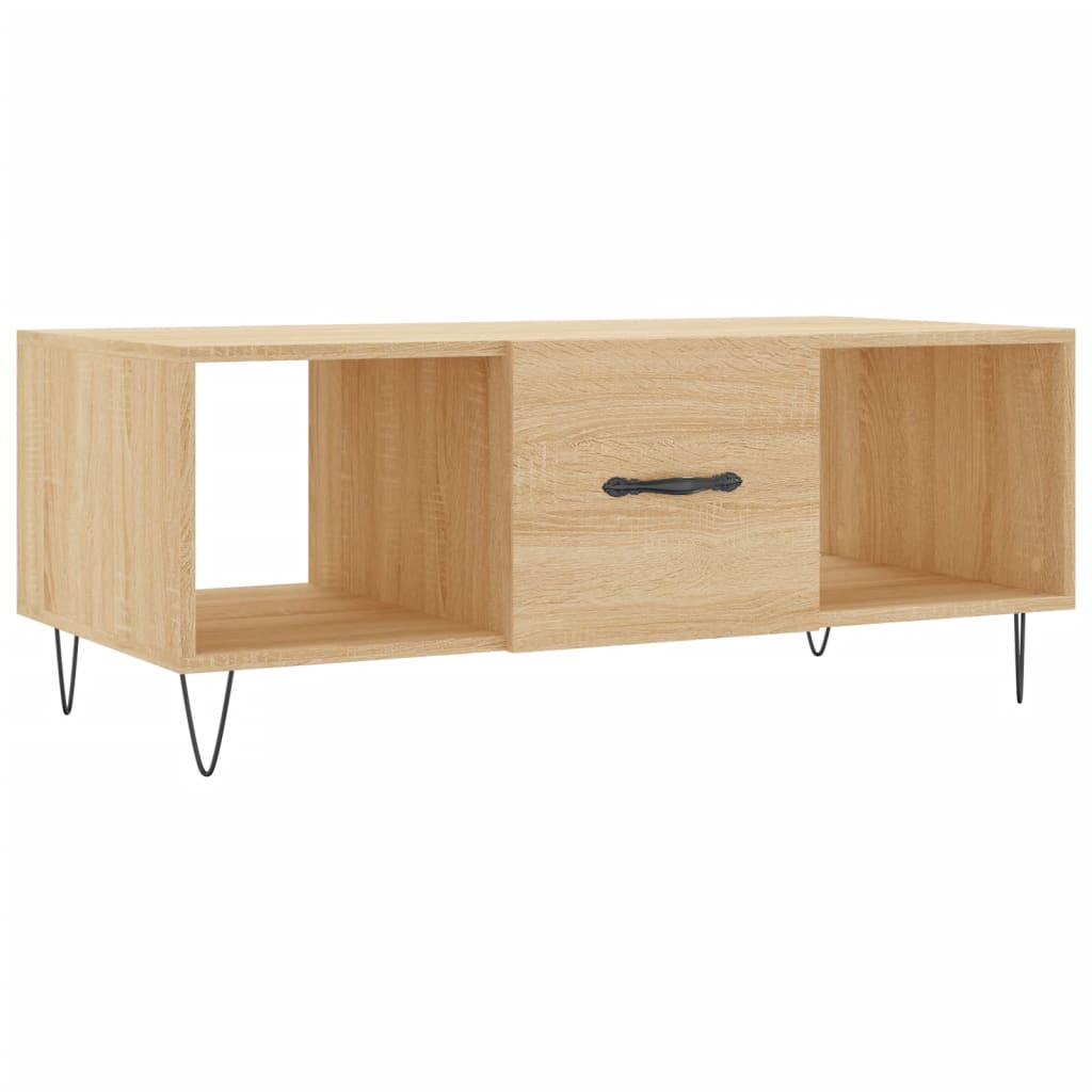 Coffee Table Sonoma Oak 102x50x40 cm Engineered Wood