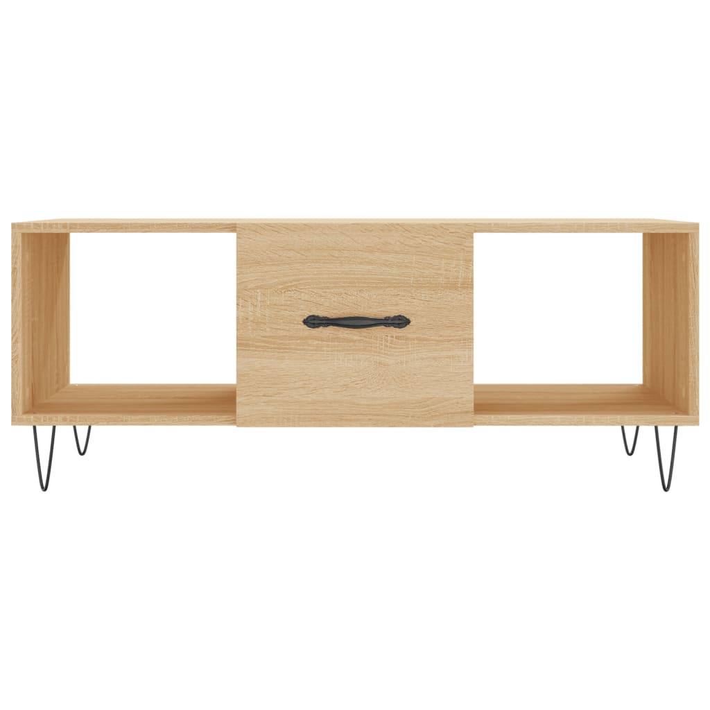 Coffee Table Sonoma Oak 102x50x40 cm Engineered Wood