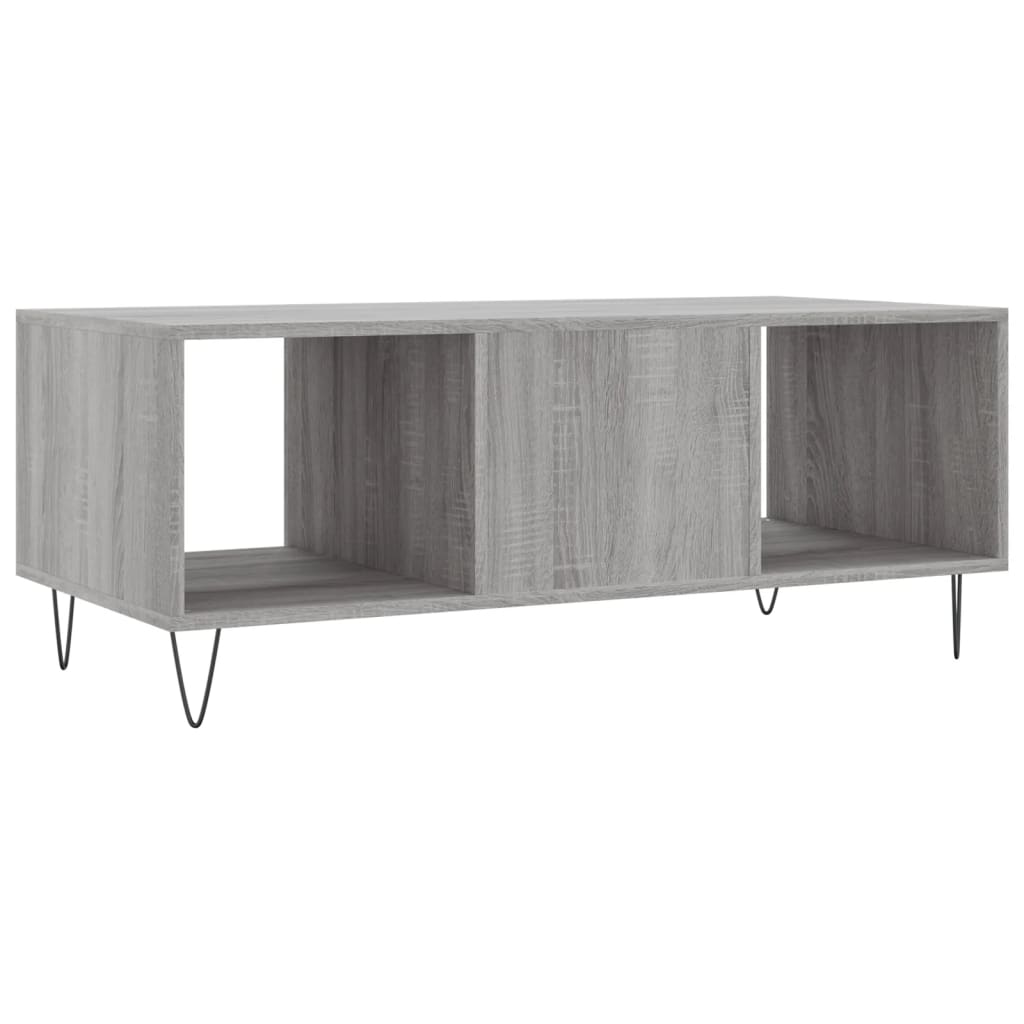 Coffee Table Grey Sonoma 102x50x40 cm Engineered Wood