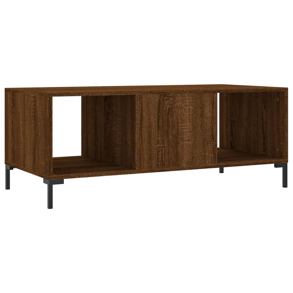 Coffee Table Brown Oak 102x50x40 cm Engineered Wood