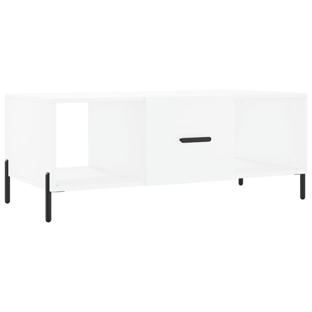 Coffee Table White 102x50x40 cm Engineered Wood
