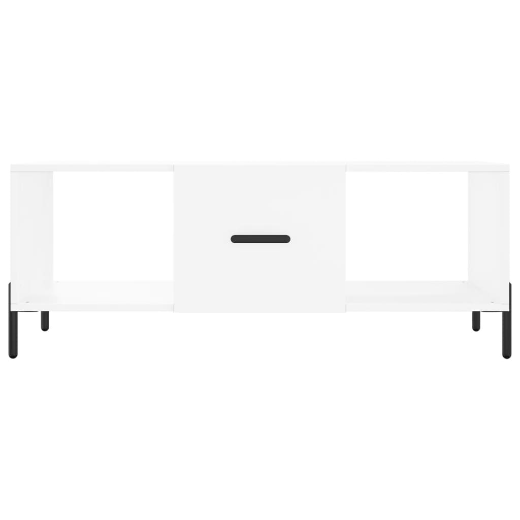Coffee Table White 102x50x40 cm Engineered Wood