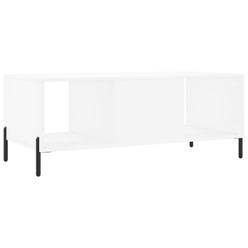 Coffee Table White 102x50x40 cm Engineered Wood