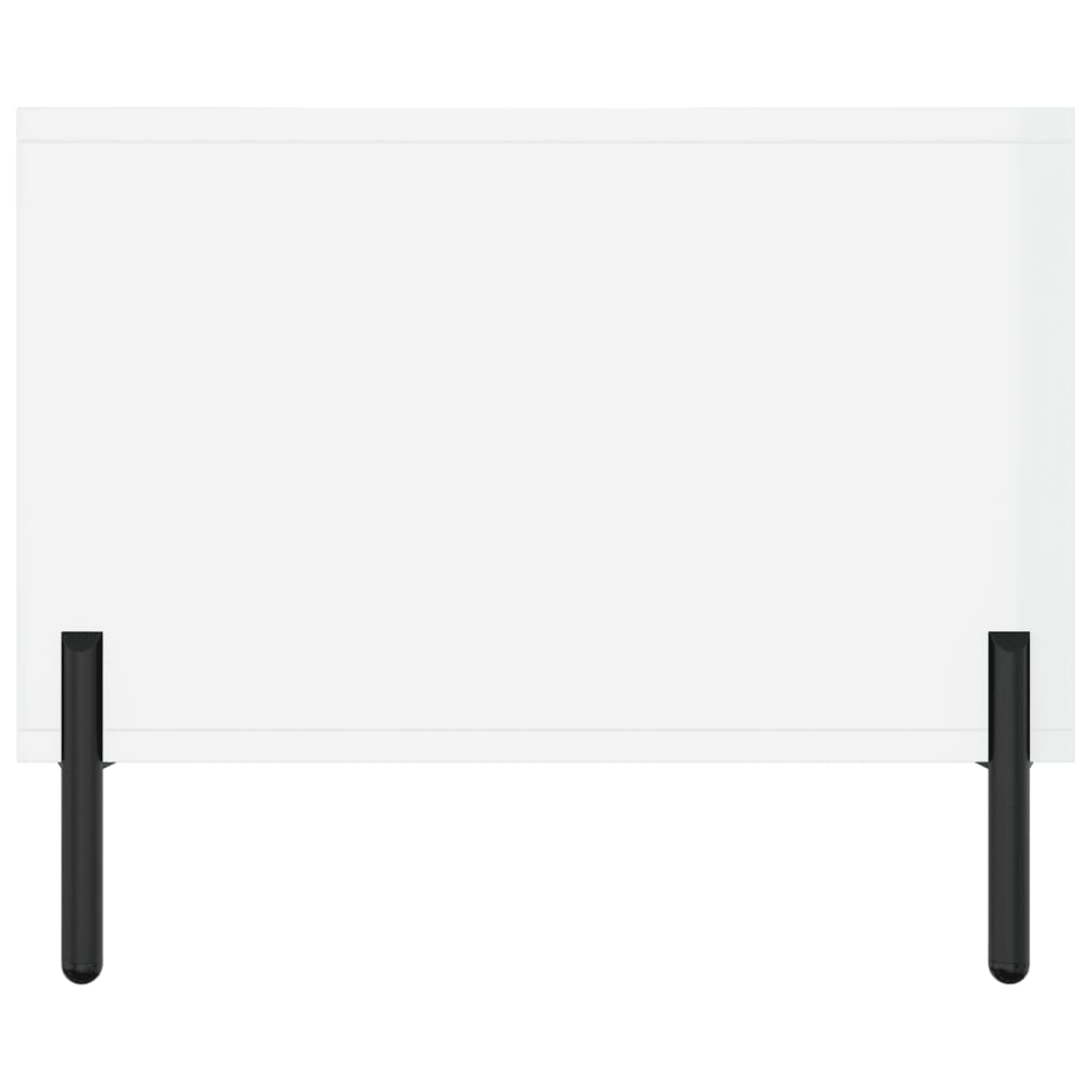 Coffee Table High Gloss White 102x50x40 cm Engineered Wood
