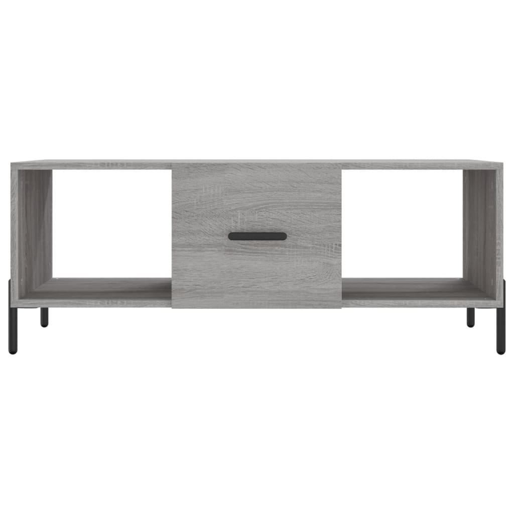 Coffee Table Grey Sonoma 102x50x40 cm Engineered Wood