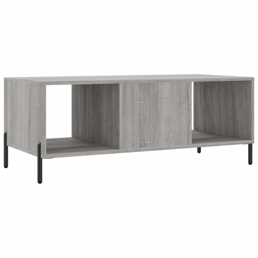Coffee Table Grey Sonoma 102x50x40 cm Engineered Wood