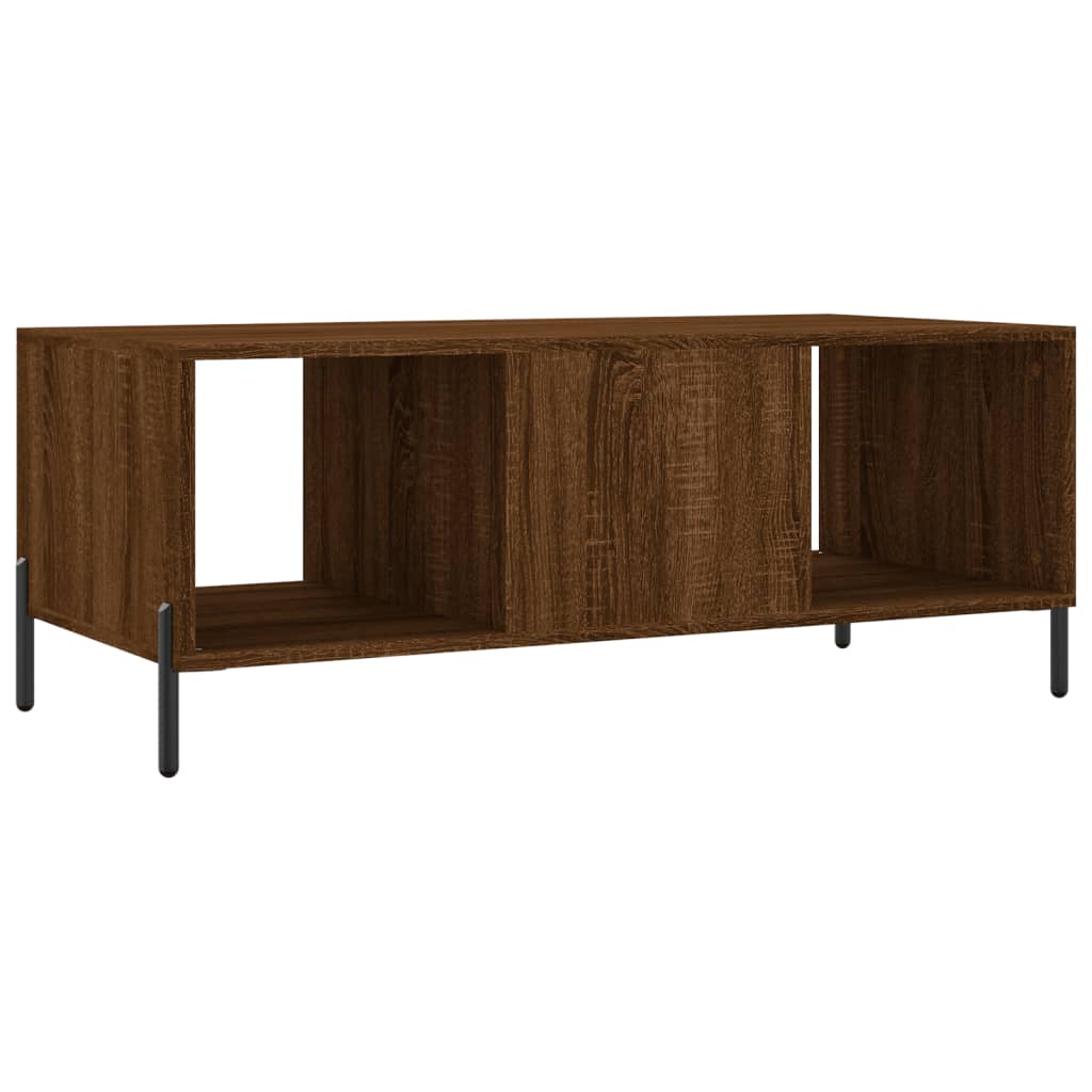 Coffee Table Brown Oak 102x50x40 cm Engineered Wood