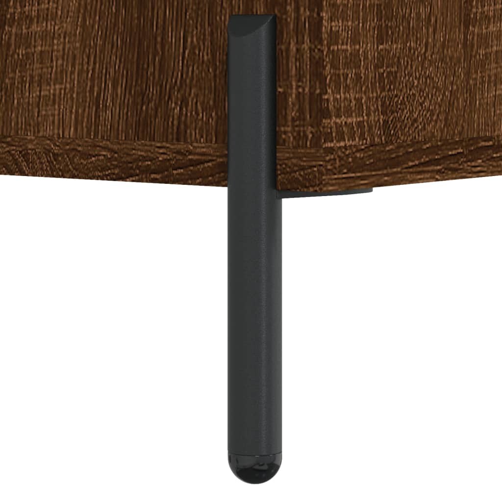Coffee Table Brown Oak 102x50x40 cm Engineered Wood