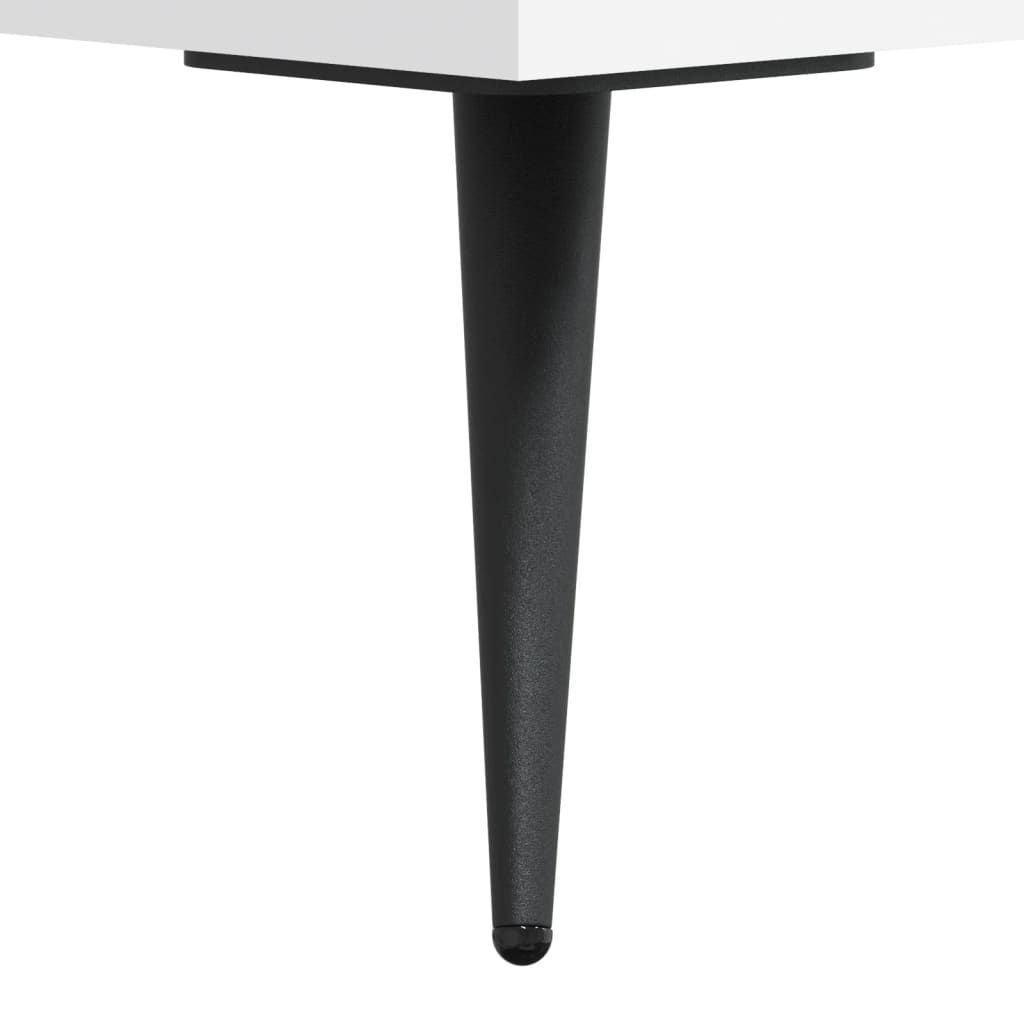 Coffee Table White 50x50x40 cm Engineered Wood