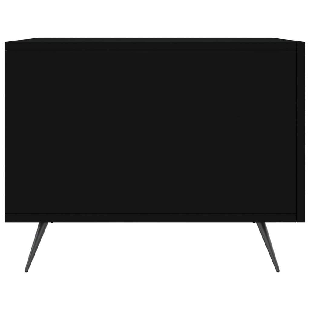 Coffee Table Black 50x50x40 cm Engineered Wood