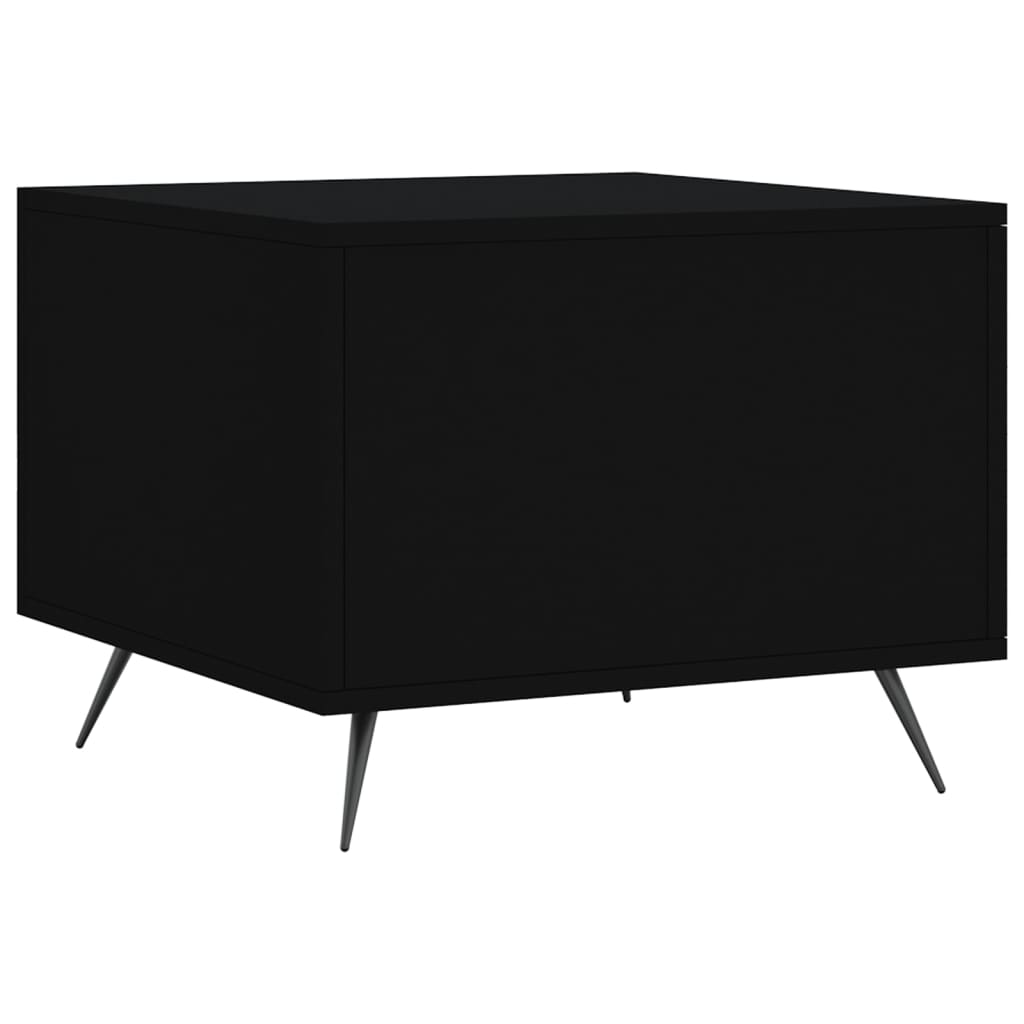 Coffee Table Black 50x50x40 cm Engineered Wood