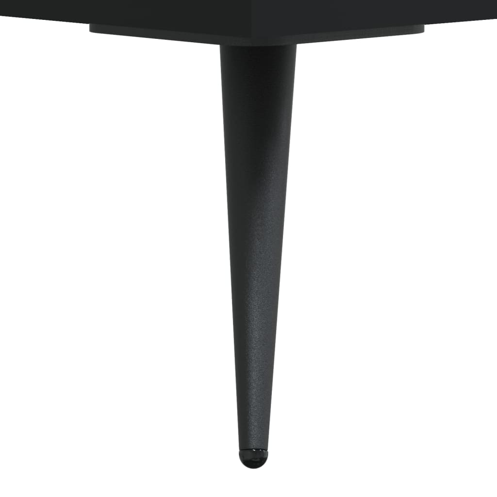 Coffee Table Black 50x50x40 cm Engineered Wood