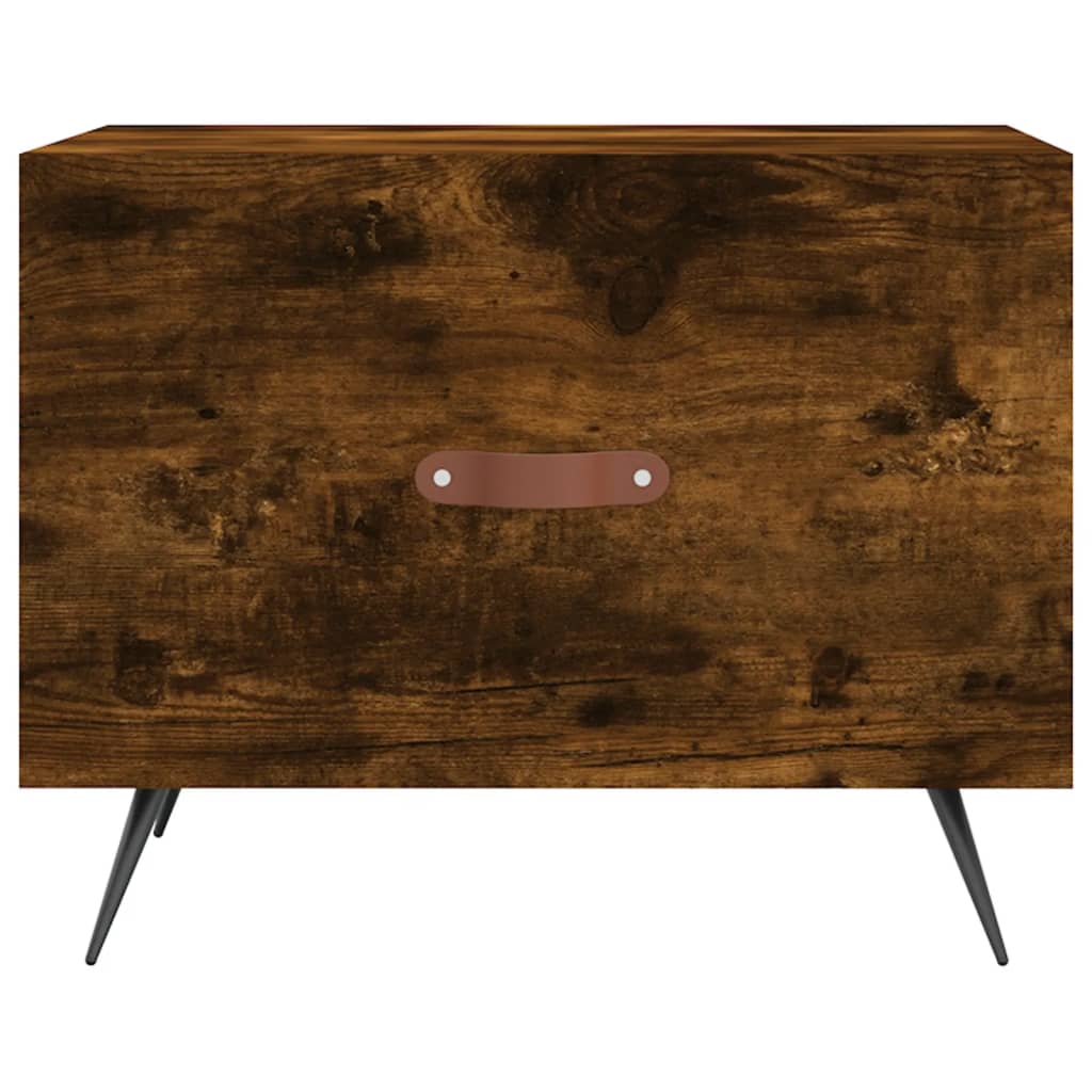 Coffee Table Smoked Oak 50x50x40 cm Engineered Wood