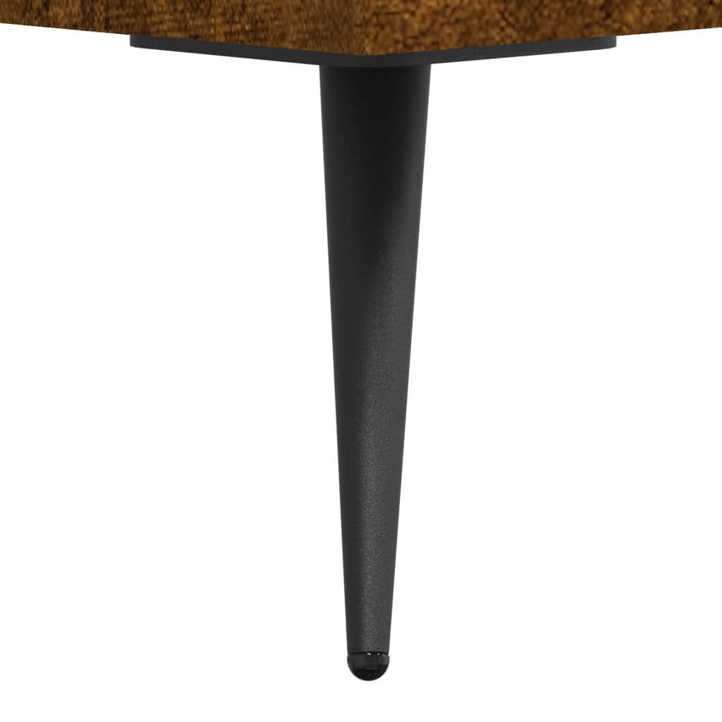 Coffee Table Smoked Oak 50x50x40 cm Engineered Wood