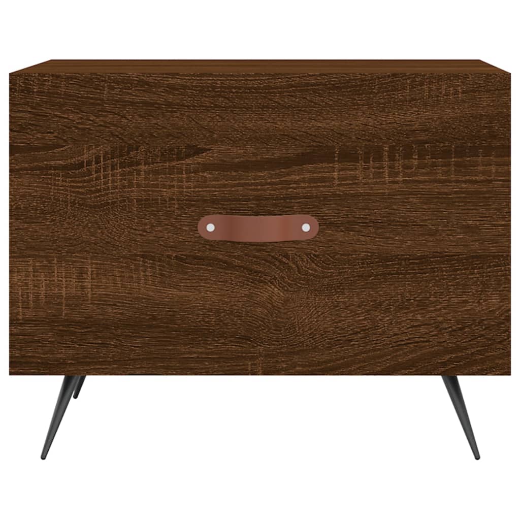 Coffee Table Brown Oak 50x50x40 cm Engineered Wood